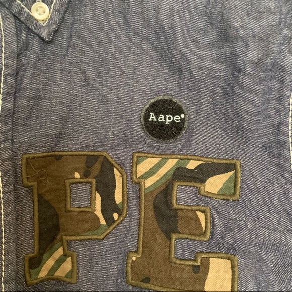 Aape by A Bathing Ape “Bape”. L/s button down. Small - Picture 3 of 8